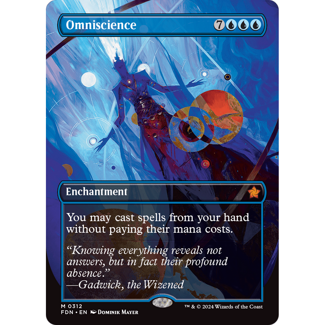 Omniscience (FDN-312) - Foundations (Borderless) Foil