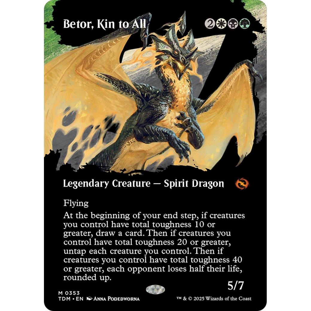 Betor, Kin to All (TDM-353) - Tarkir: Dragonstorm: (Showcase) (Borderless) Foil