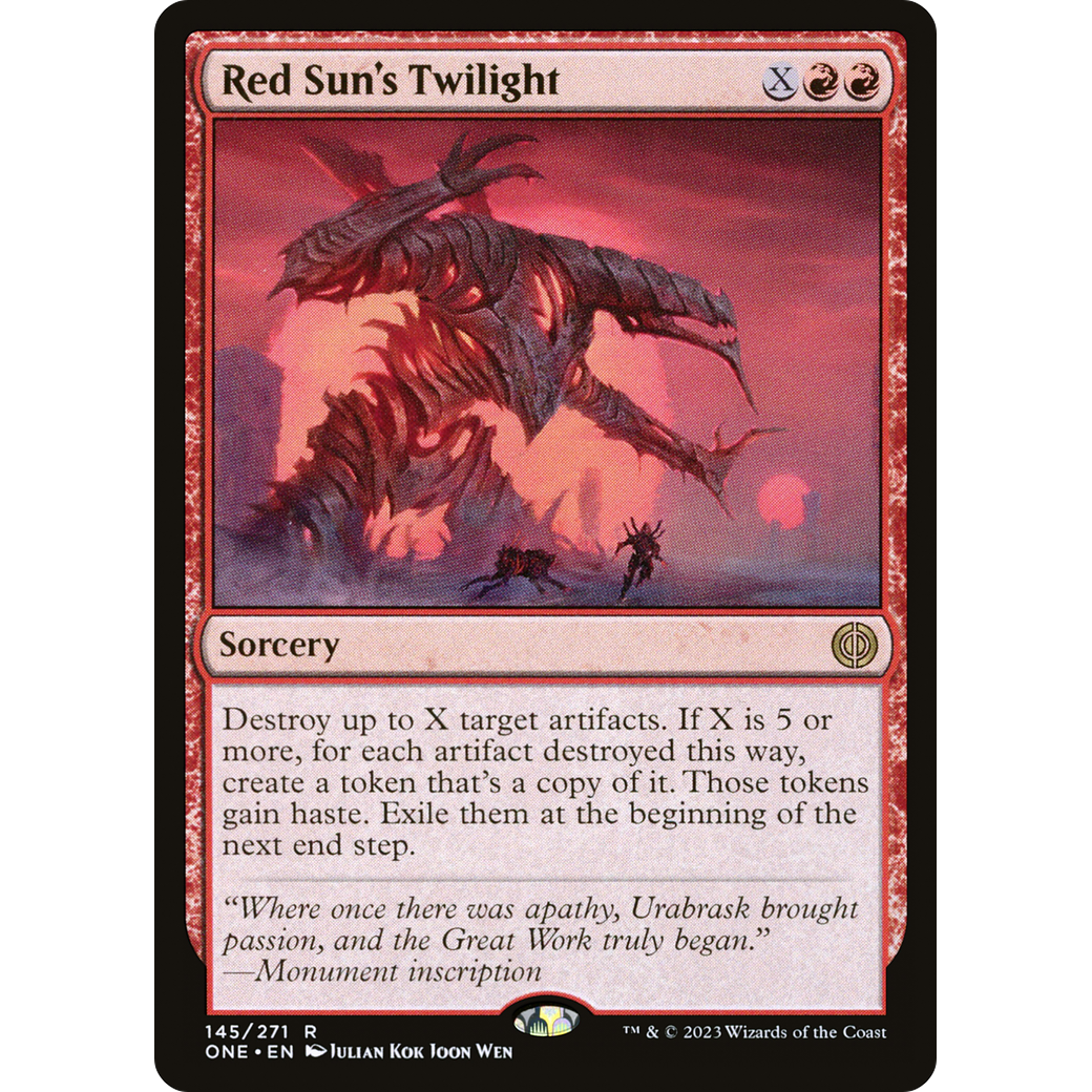 Red Sun's Twilight (ONE-145) - Phyrexia: All Will Be One Foil