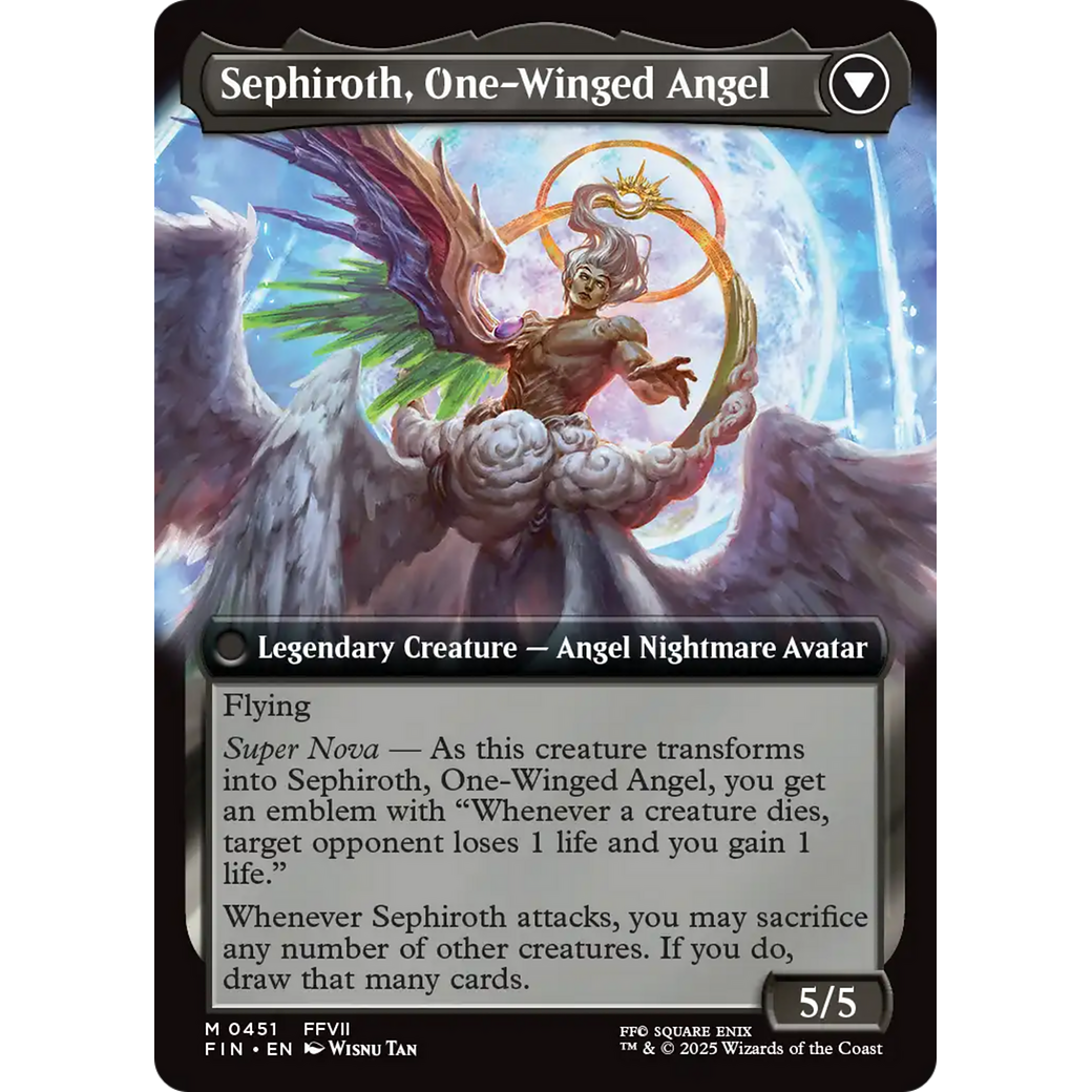 Sephiroth, Fabled SOLDIER // Sephiroth, One-Winged Angel (FIN-451) - FINAL FANTASY: (Extended Art) Foil