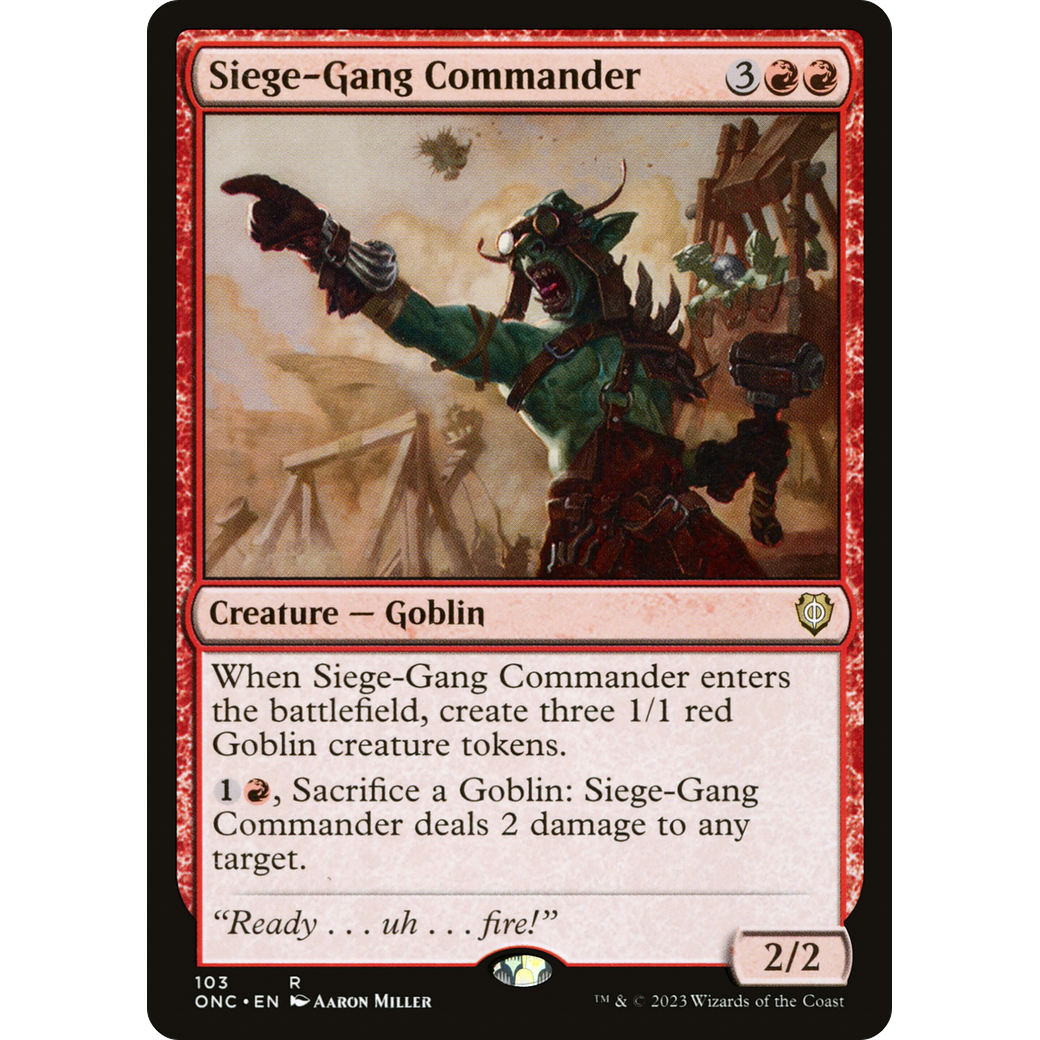 Siege-Gang Commander (ONC-103) - Phyrexia: All Will Be One Commander