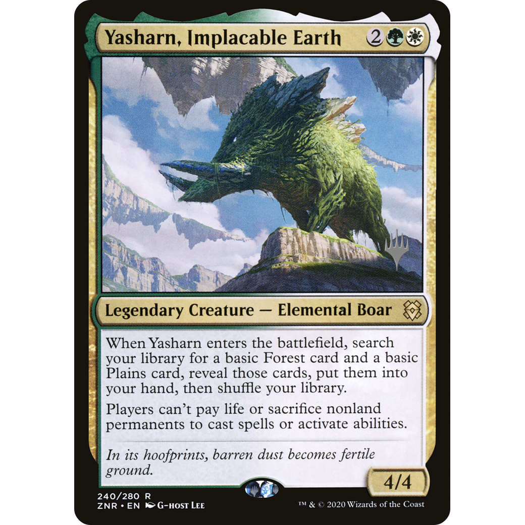 Yasharn, Implacable Earth (PPZNR-240) - Zendikar Rising Promos Foil