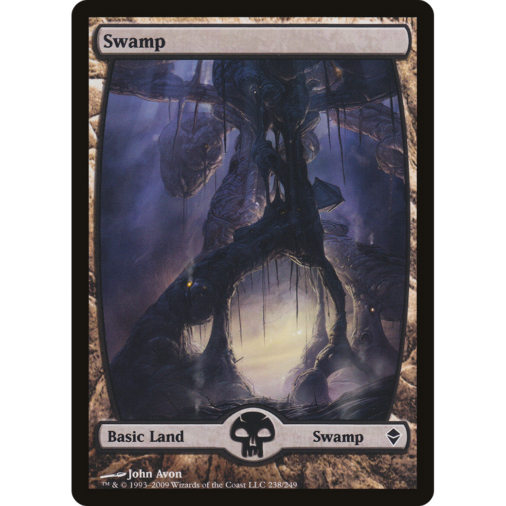 Swamp (238) - Full Art (ZEN-238) - Zendikar Foil