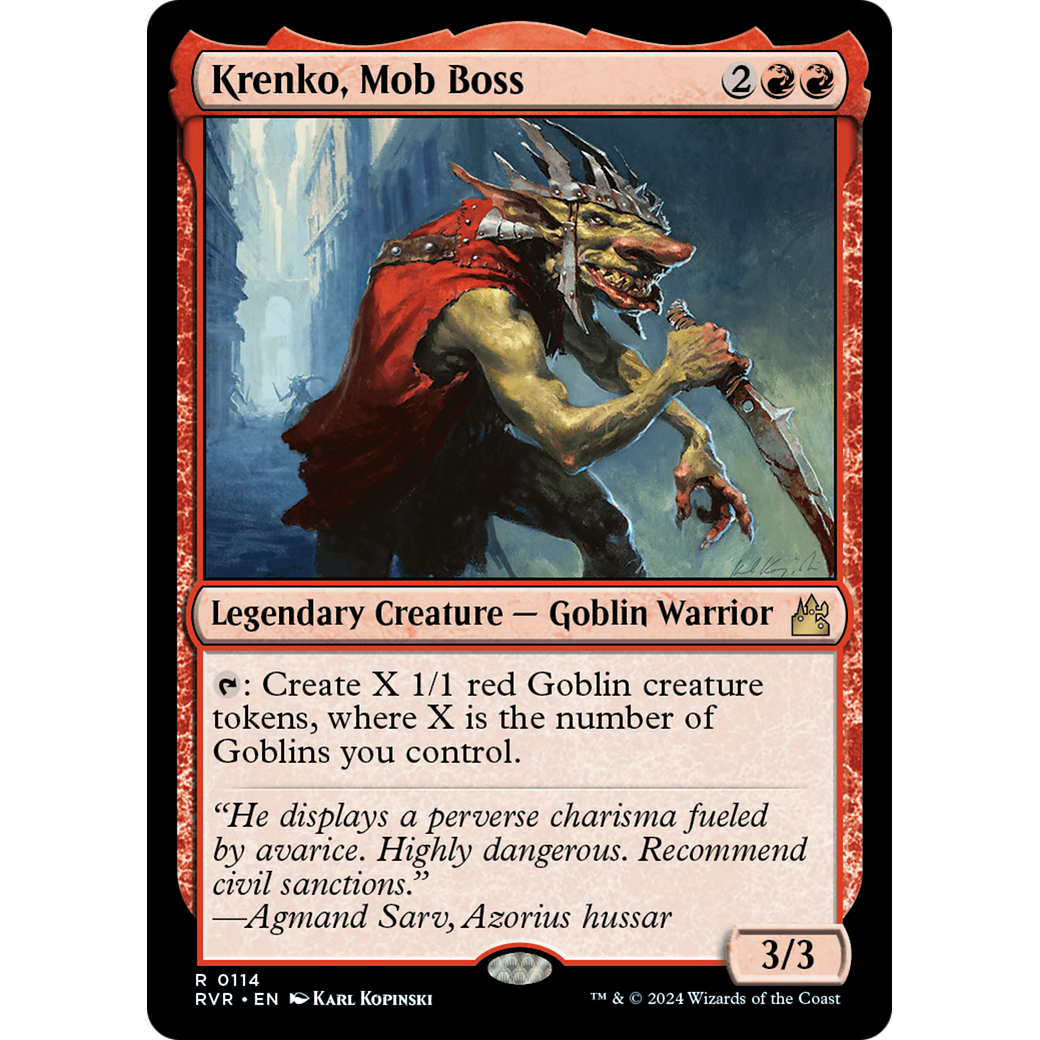 Krenko, Mob Boss (RVR-114) - Ravnica Remastered