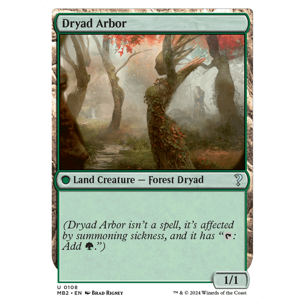 Dryad Arbor (White Border) (MB2-108) - Mystery Booster 2