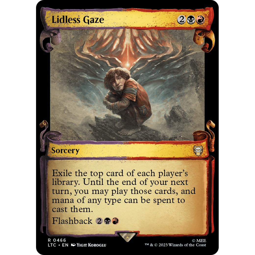 Lidless Gaze (LTC-466) - Tales of Middle-earth Commander: (Showcase) Foil