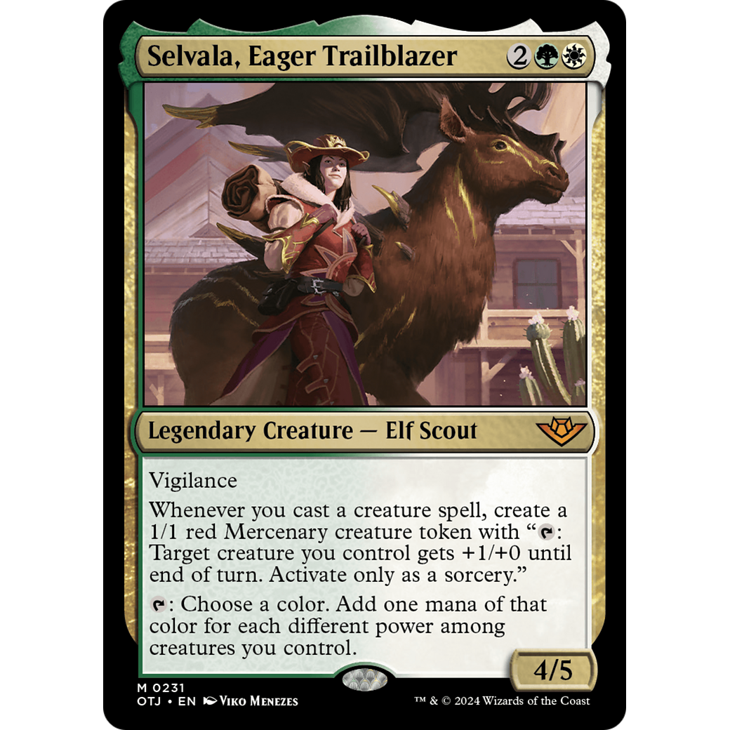 Selvala, Eager Trailblazer (OTJ-231) - Outlaws of Thunder Junction Foil