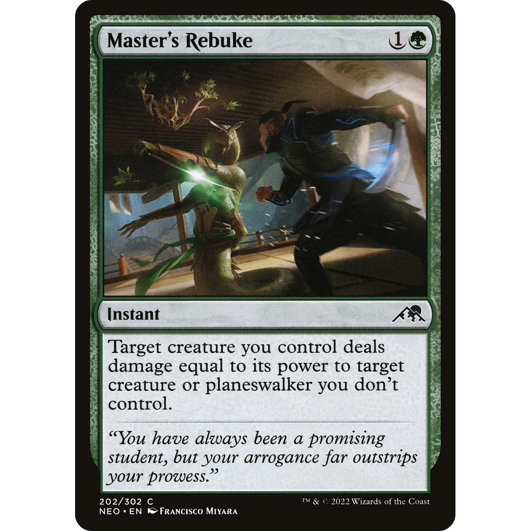 Master's Rebuke (NEO-202) - Kamigawa: Neon Dynasty
