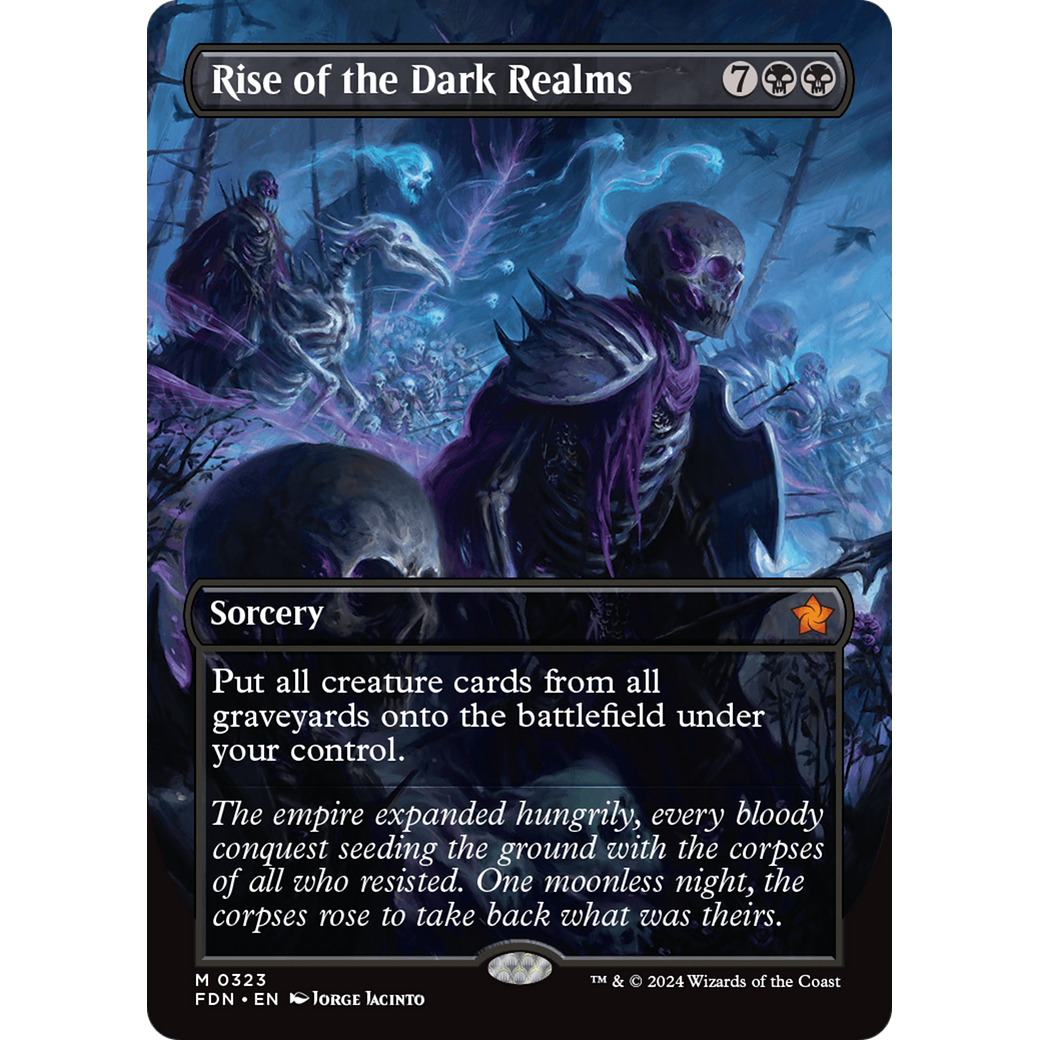 Rise of the Dark Realms (FDN-323) - Foundations (Borderless) Foil