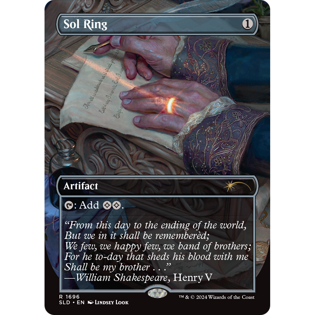 Sol Ring (1696) (SLD-1696) - Secret Lair Drop (Borderless)