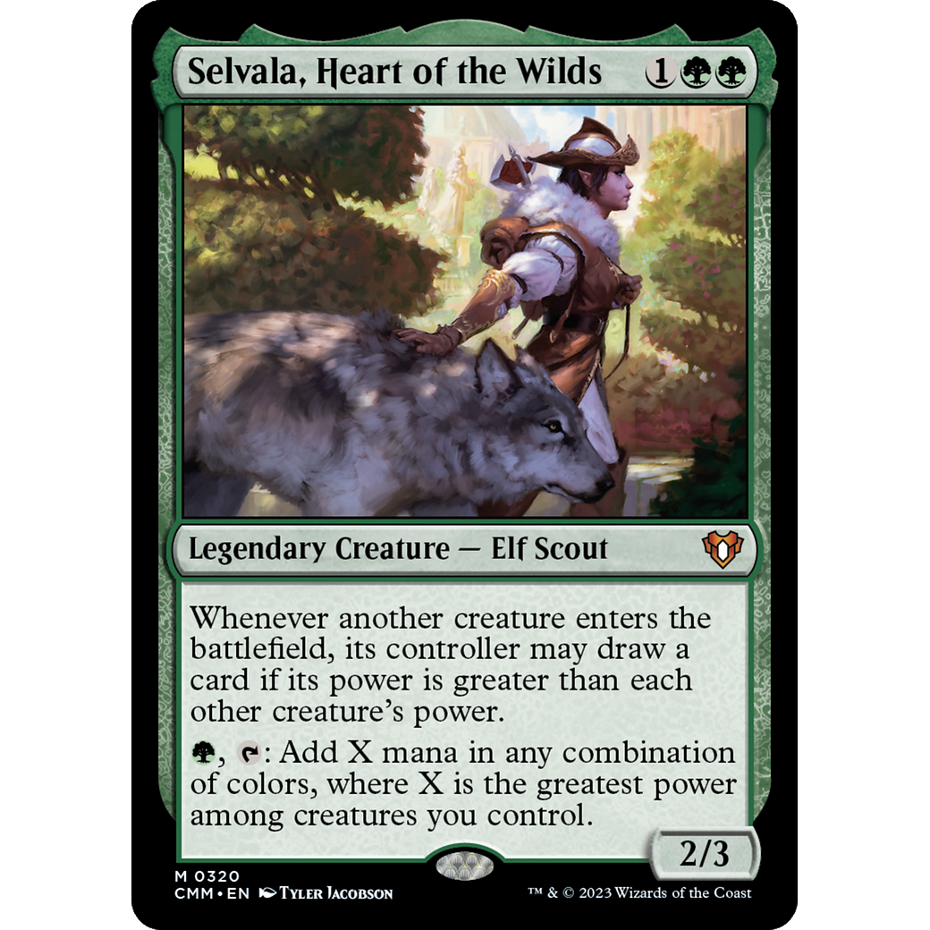 Selvala, Heart of the Wilds (CMM-320) - Commander Masters Foil