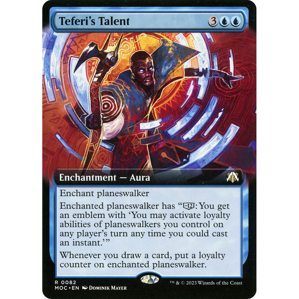 Teferi's Talent (MOC-082) - March of the Machine Commander: (Extended Art) Foil