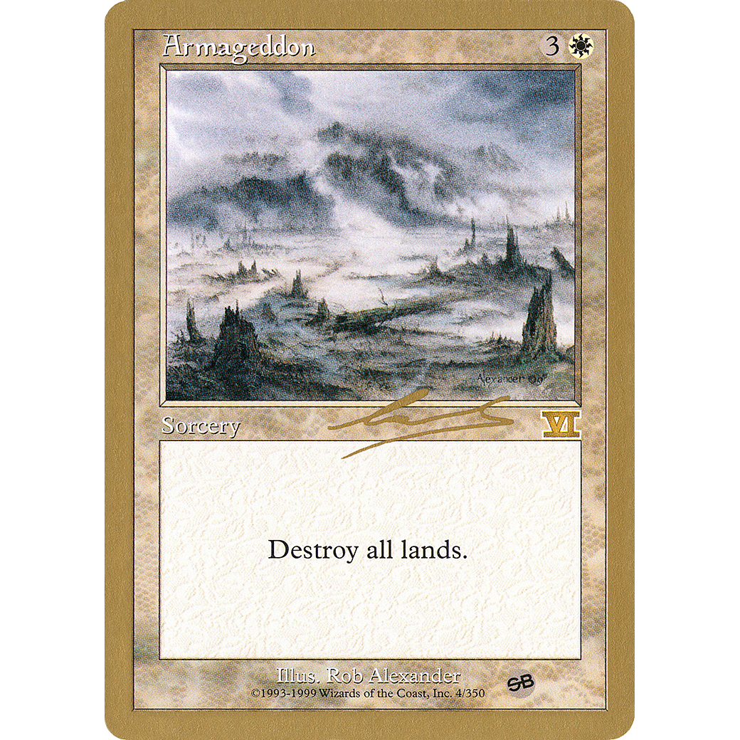 Armageddon - 2000 Nicolas Labarre (6ED) (SB) (WCD-) - World Championship Decks 2000