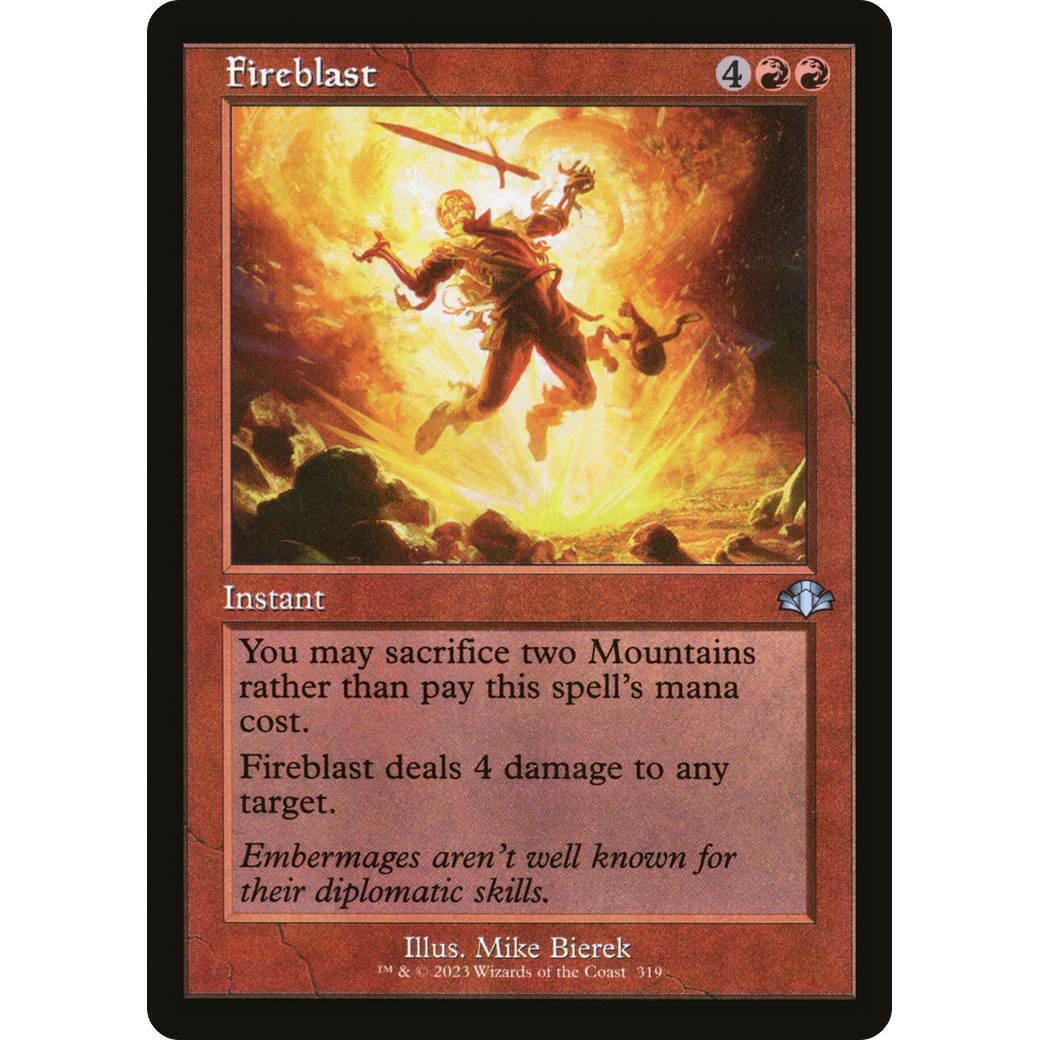 Fireblast (Retro Frame) (DMR-319) - Dominaria Remastered