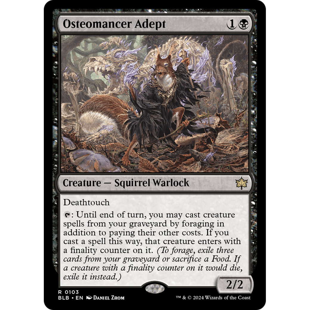 Osteomancer Adept (BLB-103) - Bloomburrow Foil