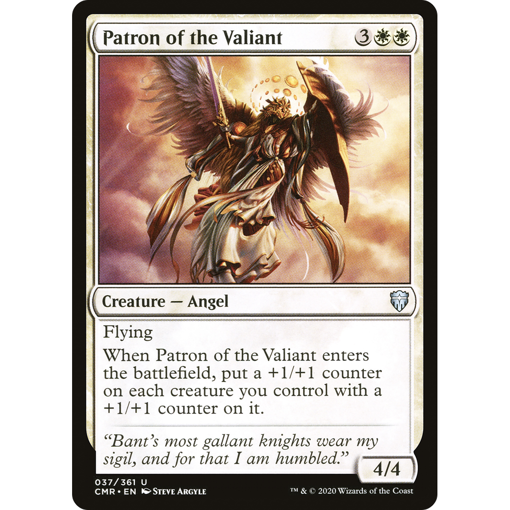 Patron of the Valiant (CMR-037) - Commander Legends Foil