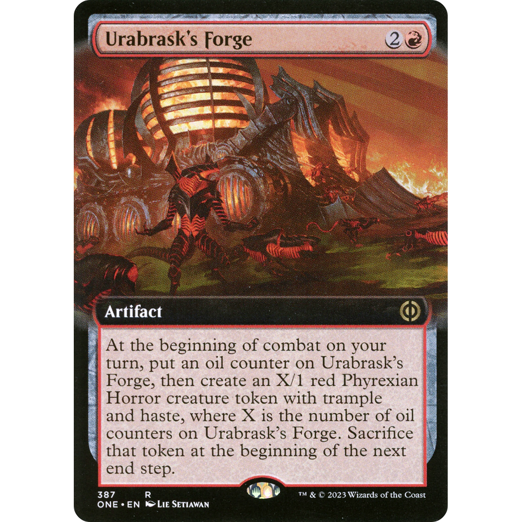 Urabrask's Forge (ONE-387) - Phyrexia: All Will Be One: (Extended Art) Foil