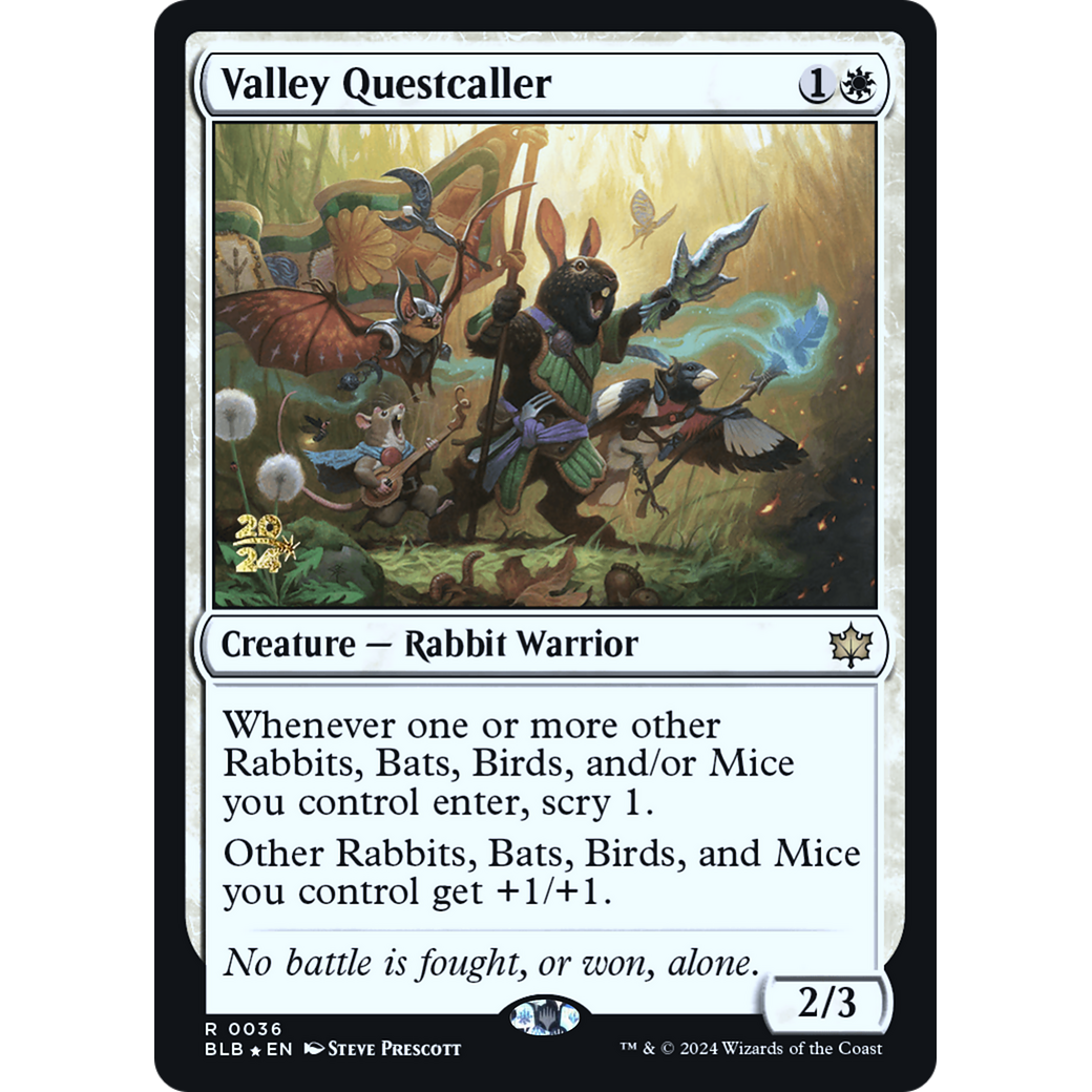 Valley Questcaller (PRE-36S) - Bloomburrow Promos Foil