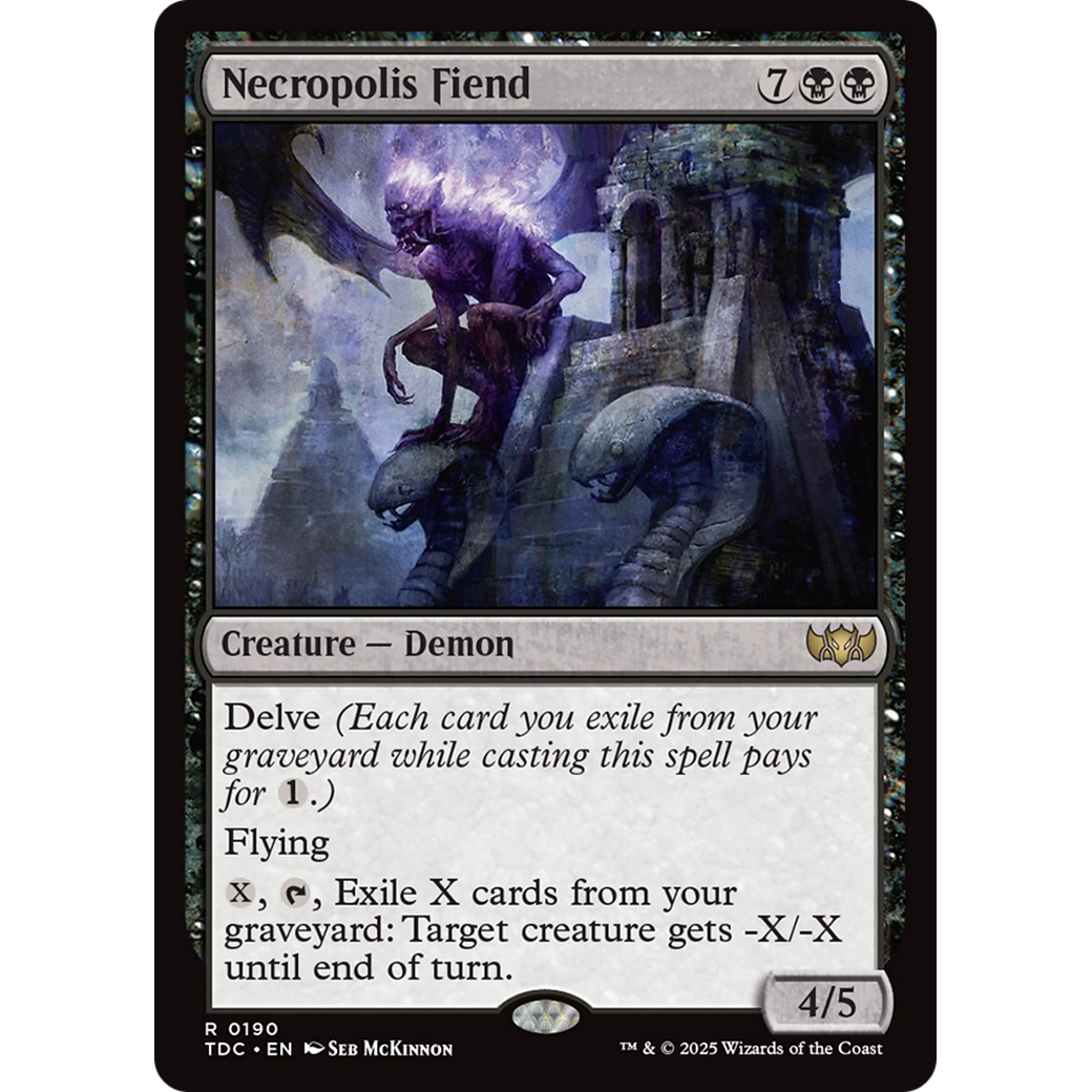 Necropolis Fiend (TDC-190) - Commander: Tarkir: Dragonstorm