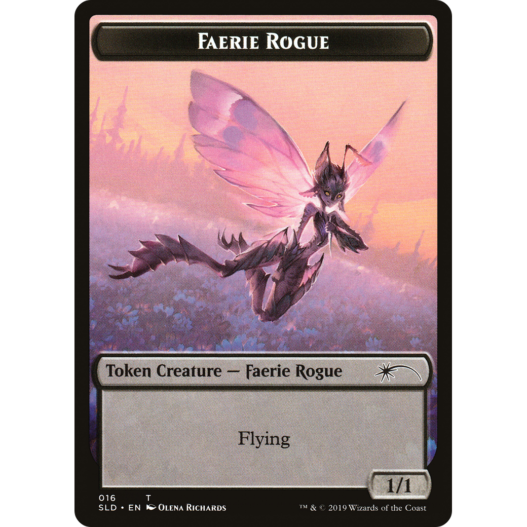 Faerie Rogue Token (016) (SLD-016) - Secret Lair Drop