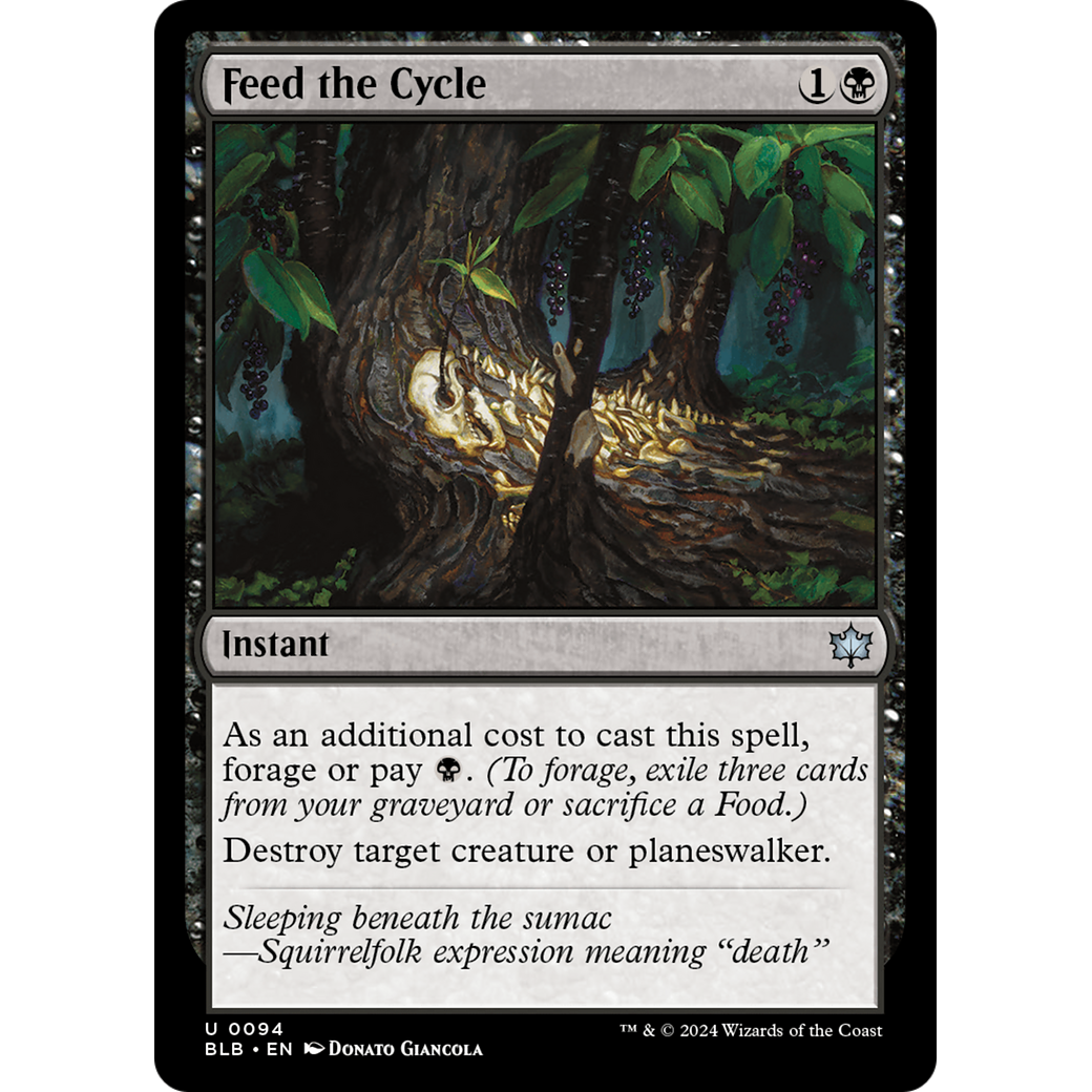Feed the Cycle (BLB-094) - Bloomburrow Foil