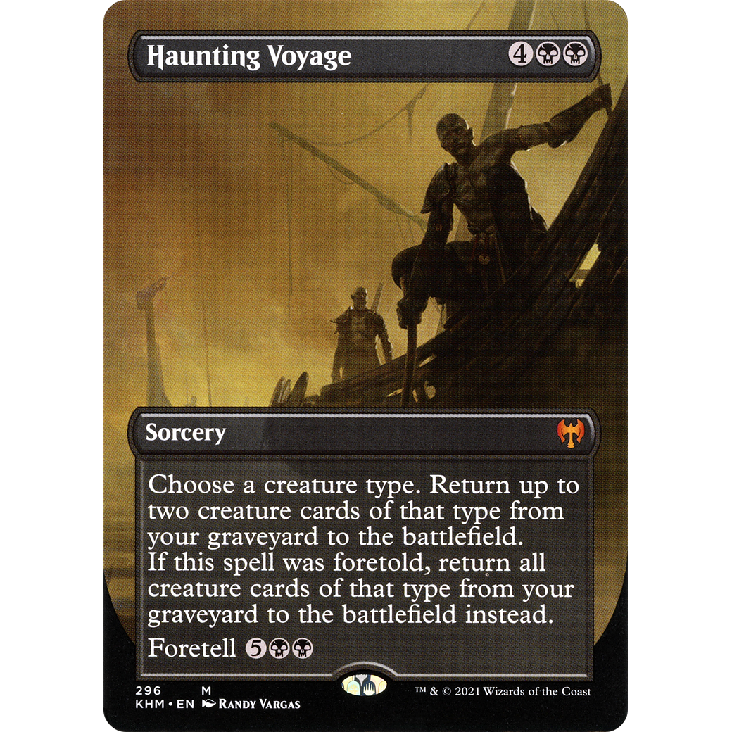 Haunting Voyage (Borderless) (KHM-296) - Kaldheim (Borderless) Foil