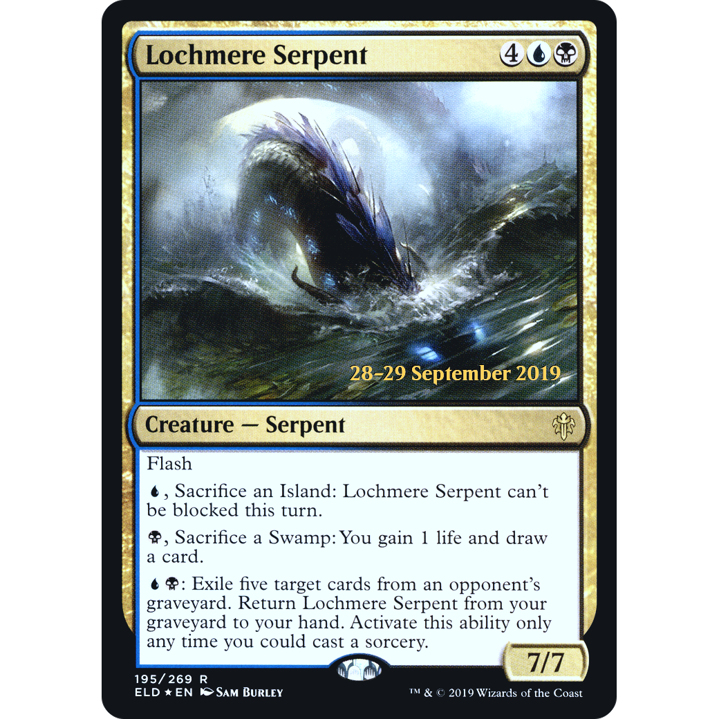 Lochmere Serpent (PRE-195) - Throne of Eldraine Promos Foil