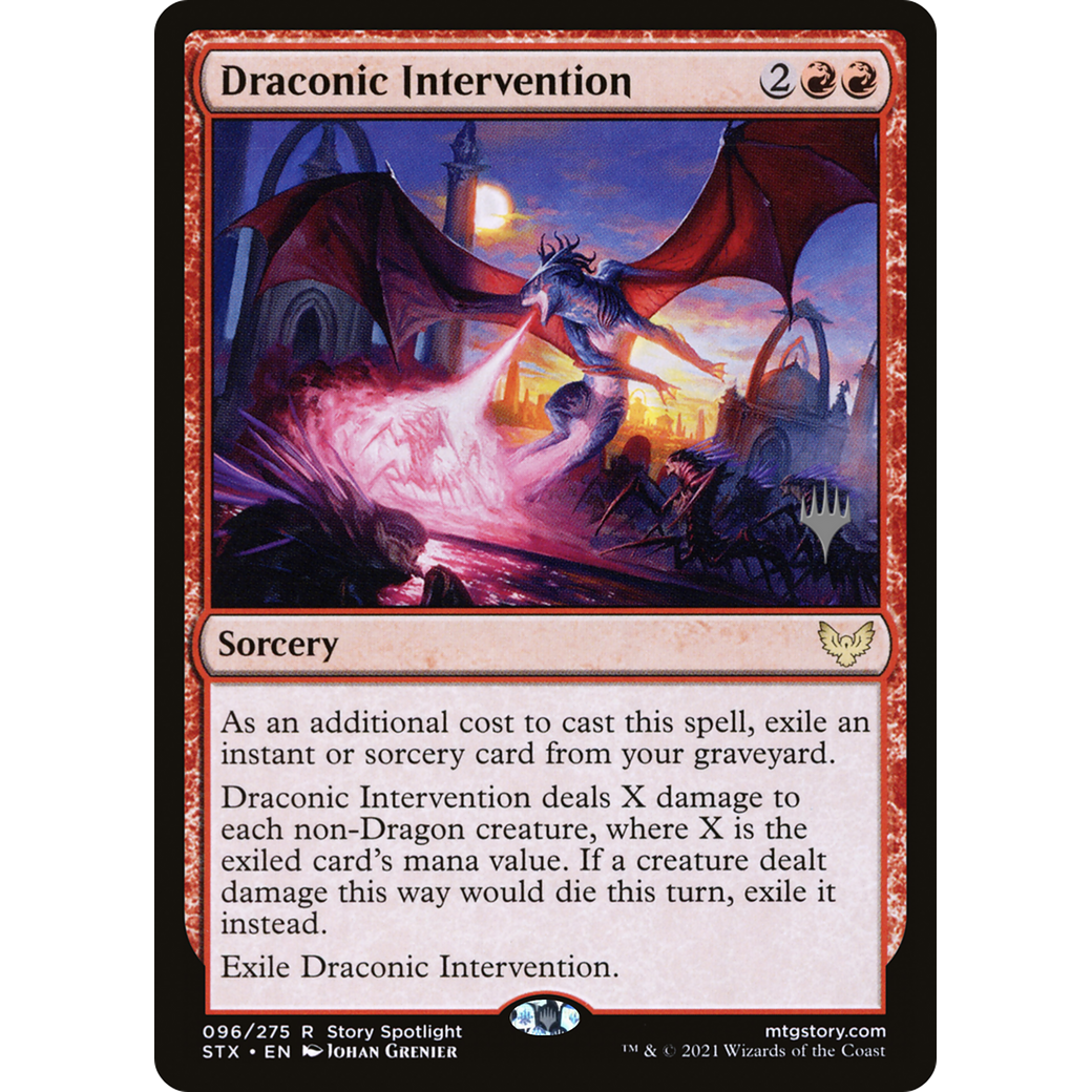Draconic Intervention (PPSTX-096) - Strixhaven: School of Mages Promos