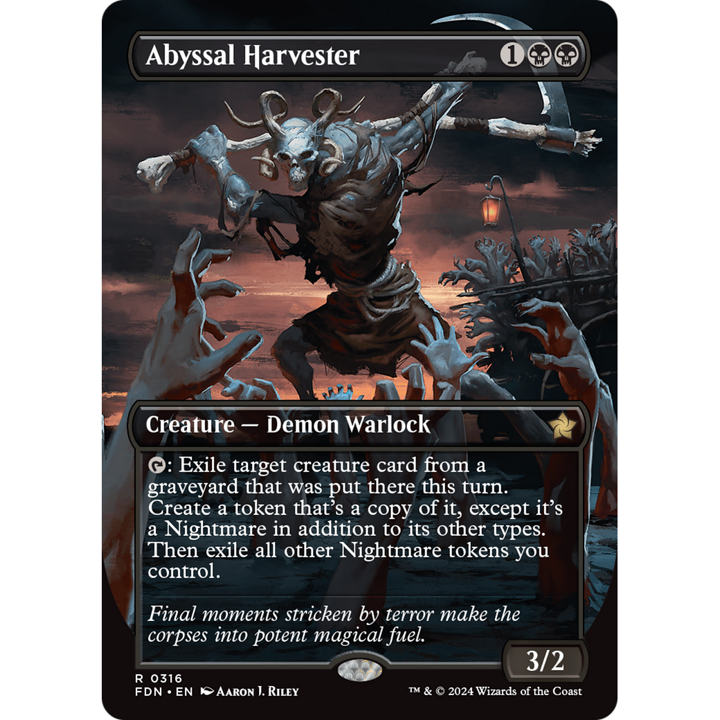 Abyssal Harvester (FDN-316) - Foundations (Borderless) Foil
