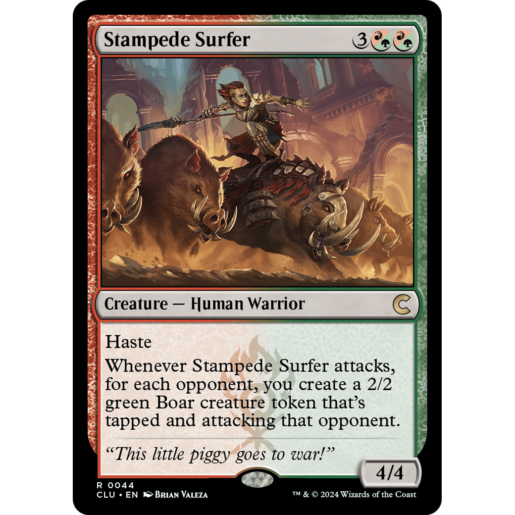 Stampede Surfer (CLU-044) - Ravnica: Clue Edition