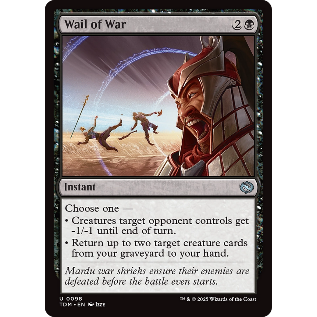 Wail of War (TDM-098) - Tarkir: Dragonstorm Foil