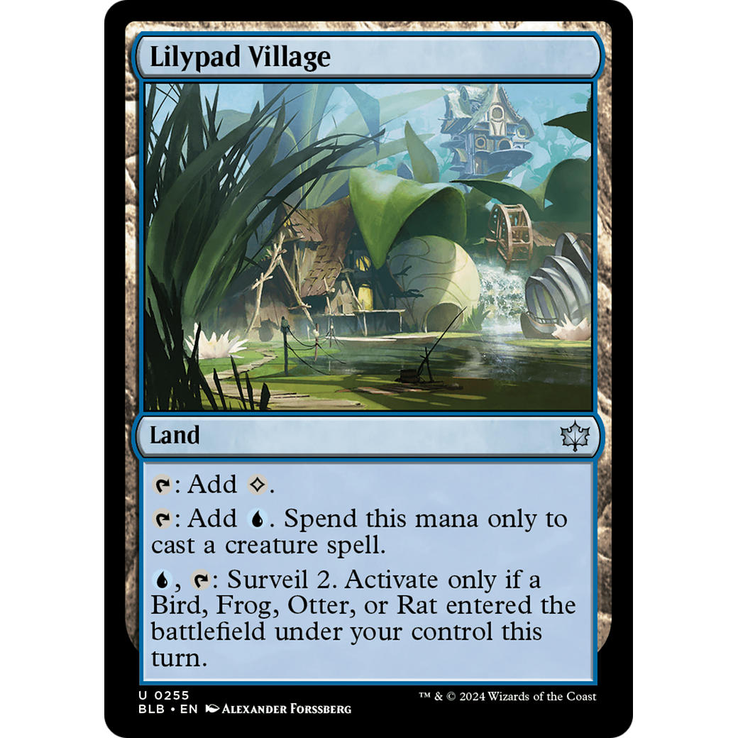 Lilypad Village (BLB-255) - Bloomburrow Foil