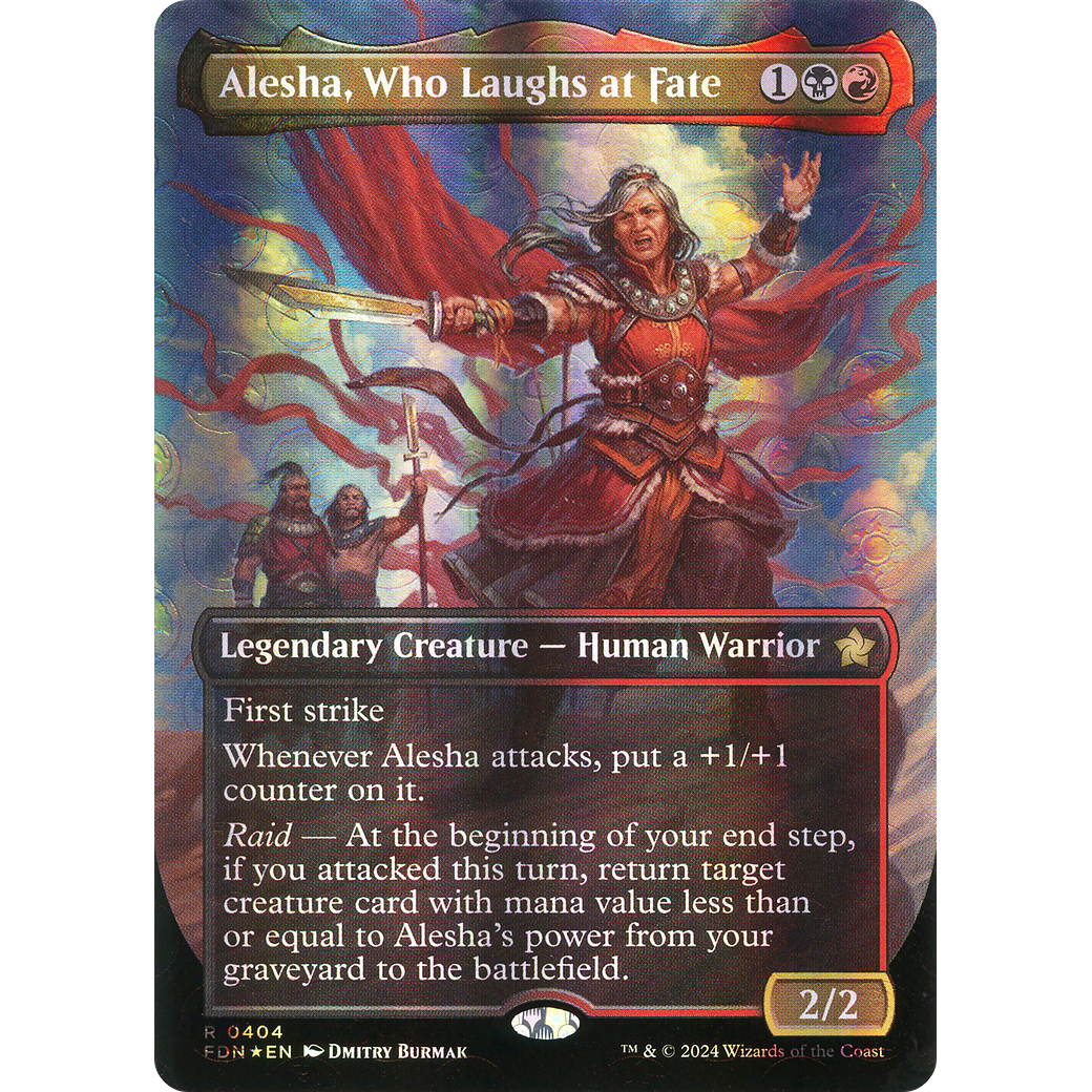 Alesha, Who Laughs at Fate (FDN-404) - Foundations (Borderless) Foil