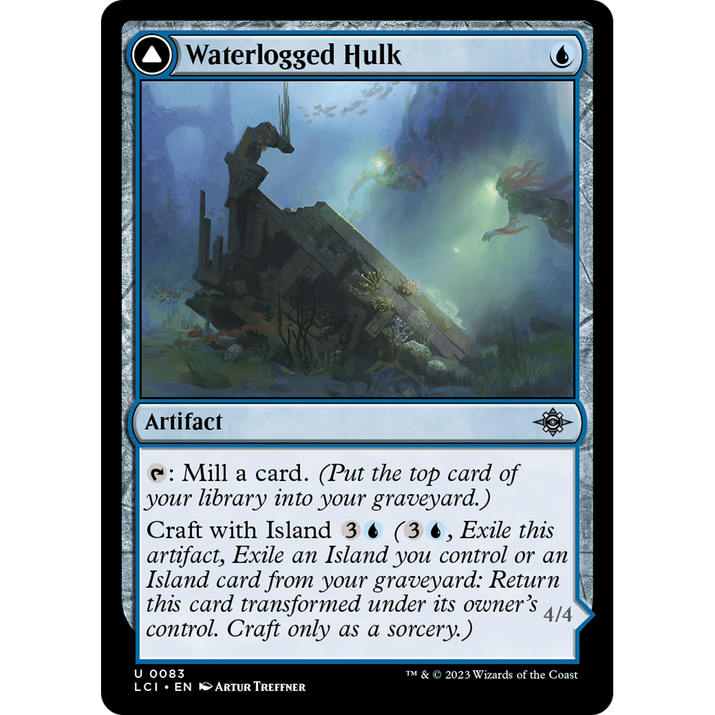 Waterlogged Hulk // Watertight Gondola (LCI-083) - The Lost Caverns of Ixalan Foil
