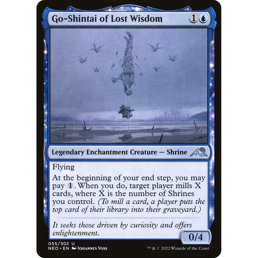 Go-Shintai of Lost Wisdom (NEO-055) - Kamigawa: Neon Dynasty: (enchantment)