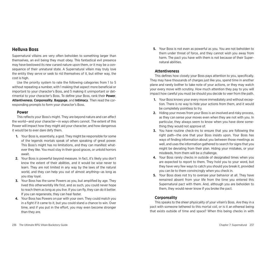 Ultimate RPG Villain Backstory Guide by James D’Amato: Paperback; 256 pages / English
