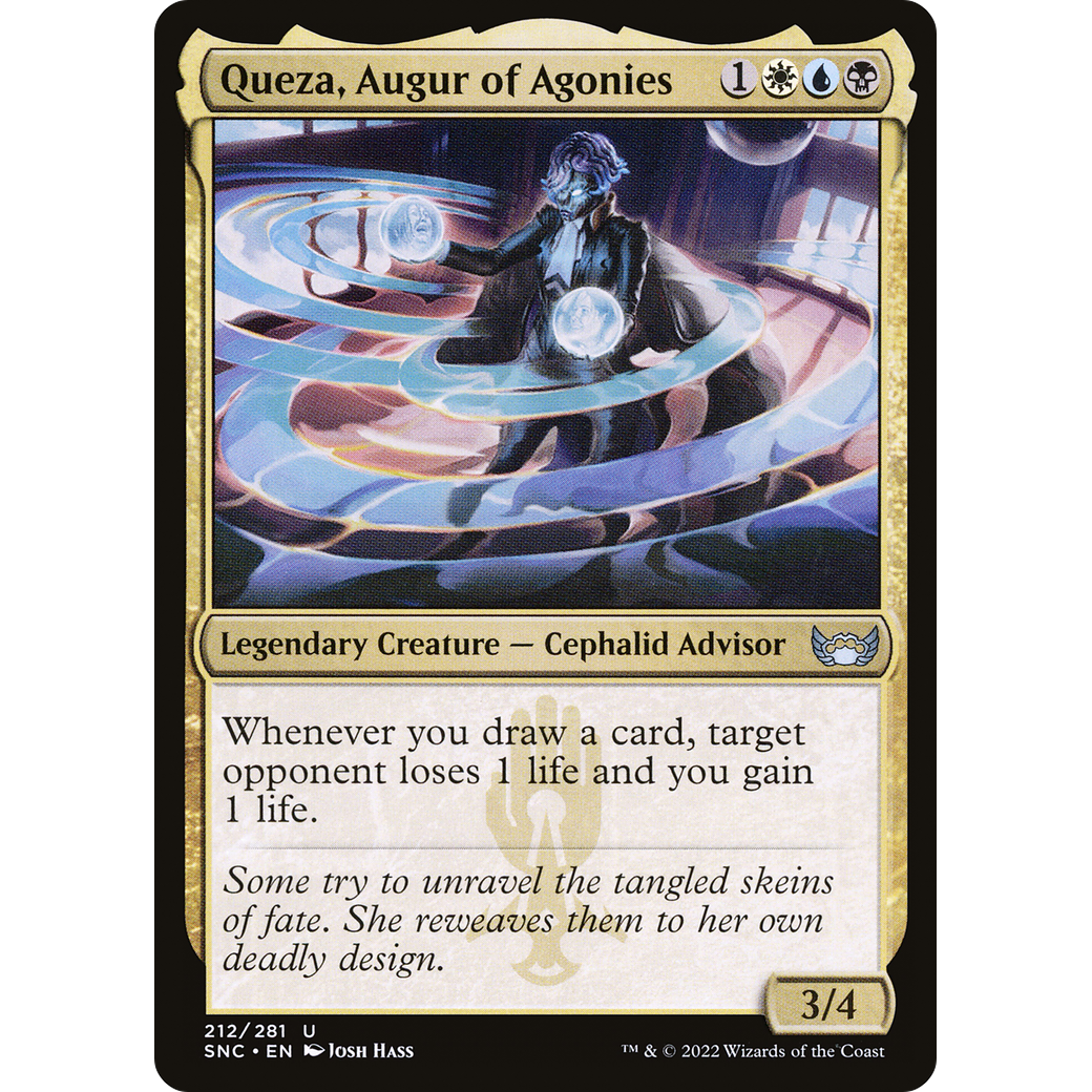 Queza, Augur of Agonies (SNC-212) - Streets of New Capenna Foil