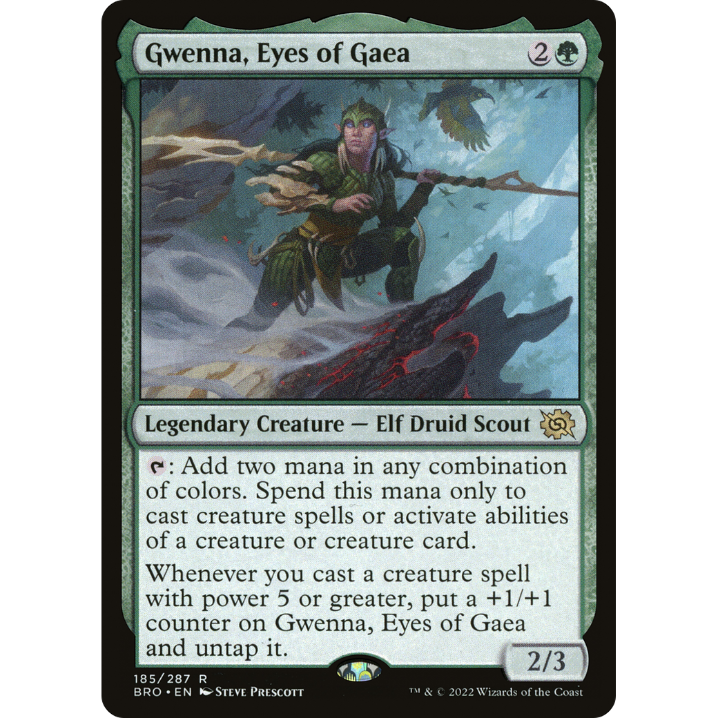 Gwenna, Eyes of Gaea (BRO-185) - The Brothers' War