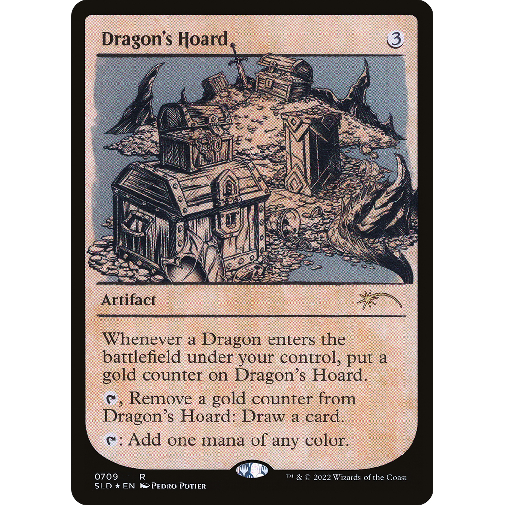 Dragon's Hoard (Showcase) (SLD-709) - Secret Lair Drop: (Showcase) Foil