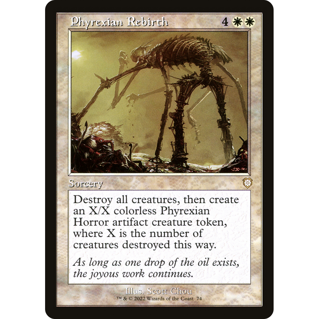 Phyrexian Rebirth (Retro Frame) (BRC-074) - The Brothers' War Commander