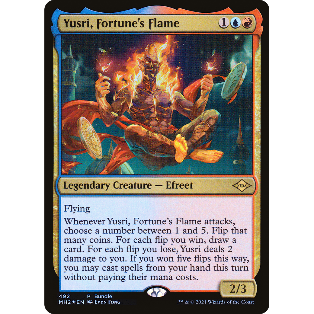 Yusri, Fortune's Flame (MH2 Bundle) (UMP-492) - Modern Horizons 2 Foil