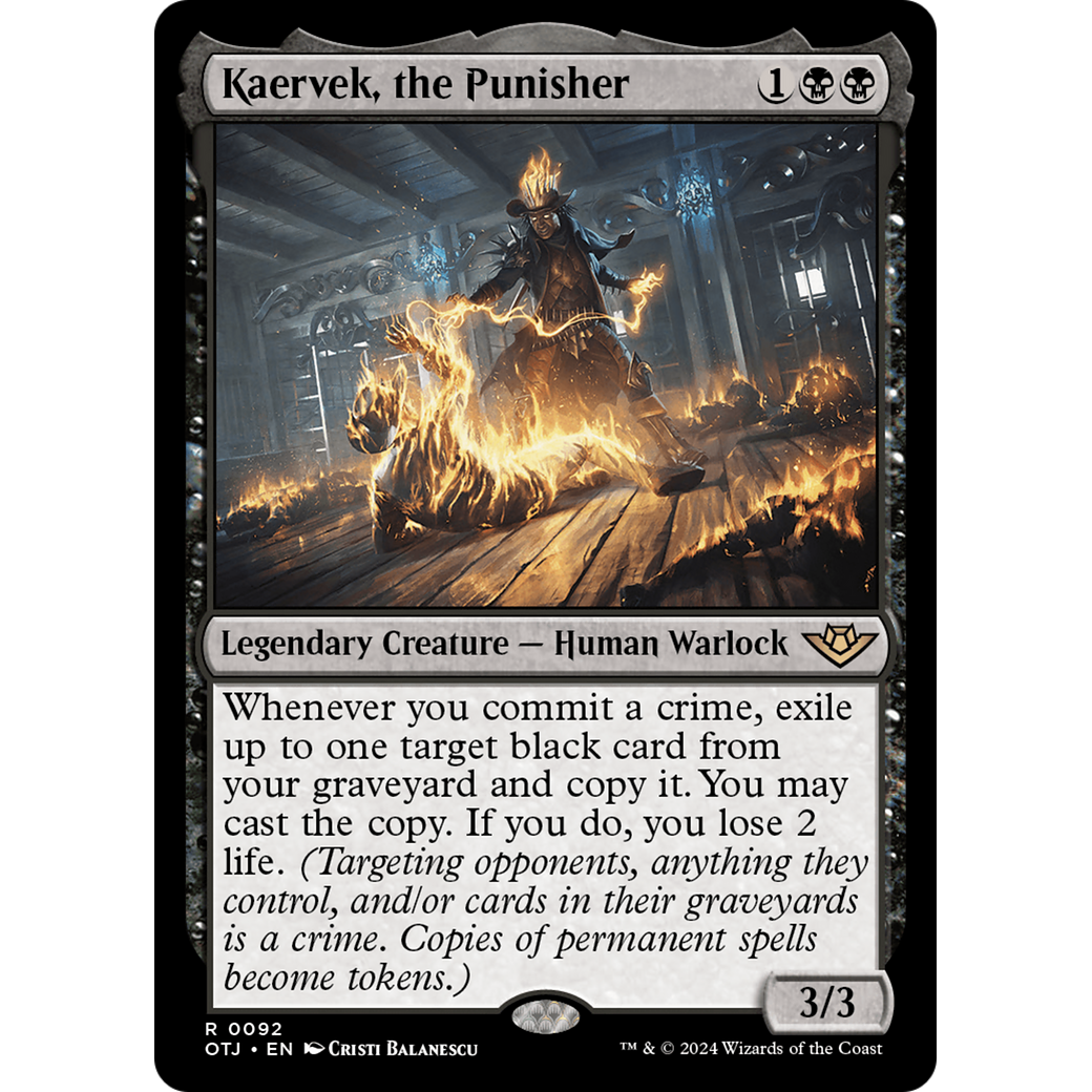 Kaervek, the Punisher (OTJ-092) - Outlaws of Thunder Junction