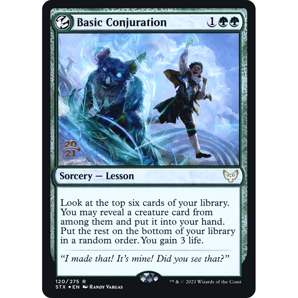 Basic Conjuration (PRE-120) - Strixhaven: School of Mages Promos: (lesson) Foil