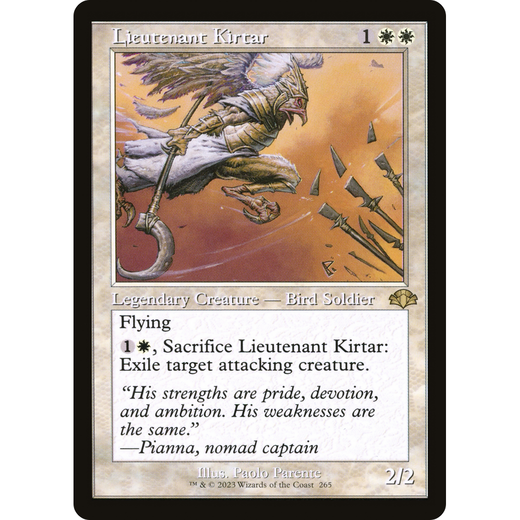 Lieutenant Kirtar (Retro Frame) (DMR-265) - Dominaria Remastered Foil