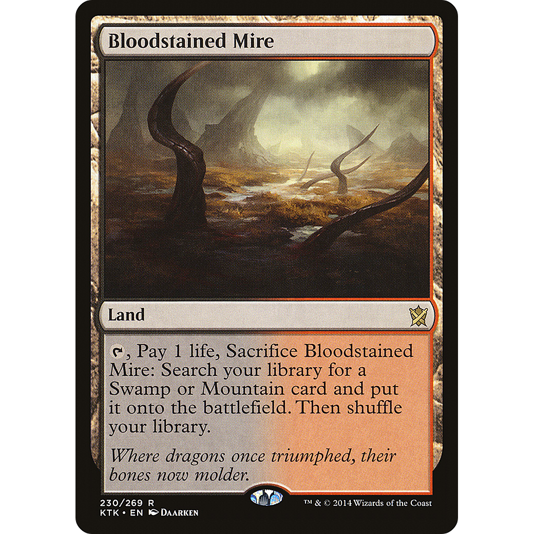 Bloodstained Mire (KTK-230) - Khans of Tarkir Foil