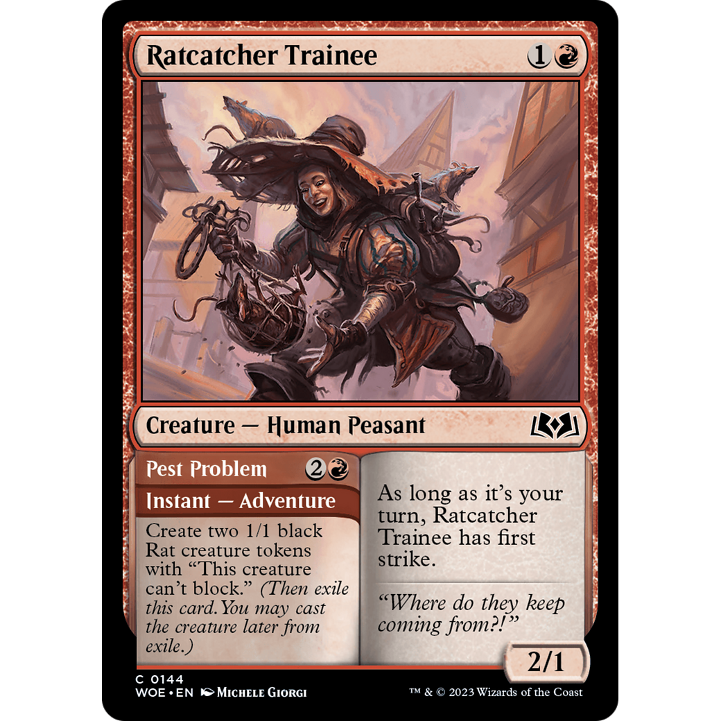 Ratcatcher Trainee // Pest Problem (WOE-144) - Wilds of Eldraine