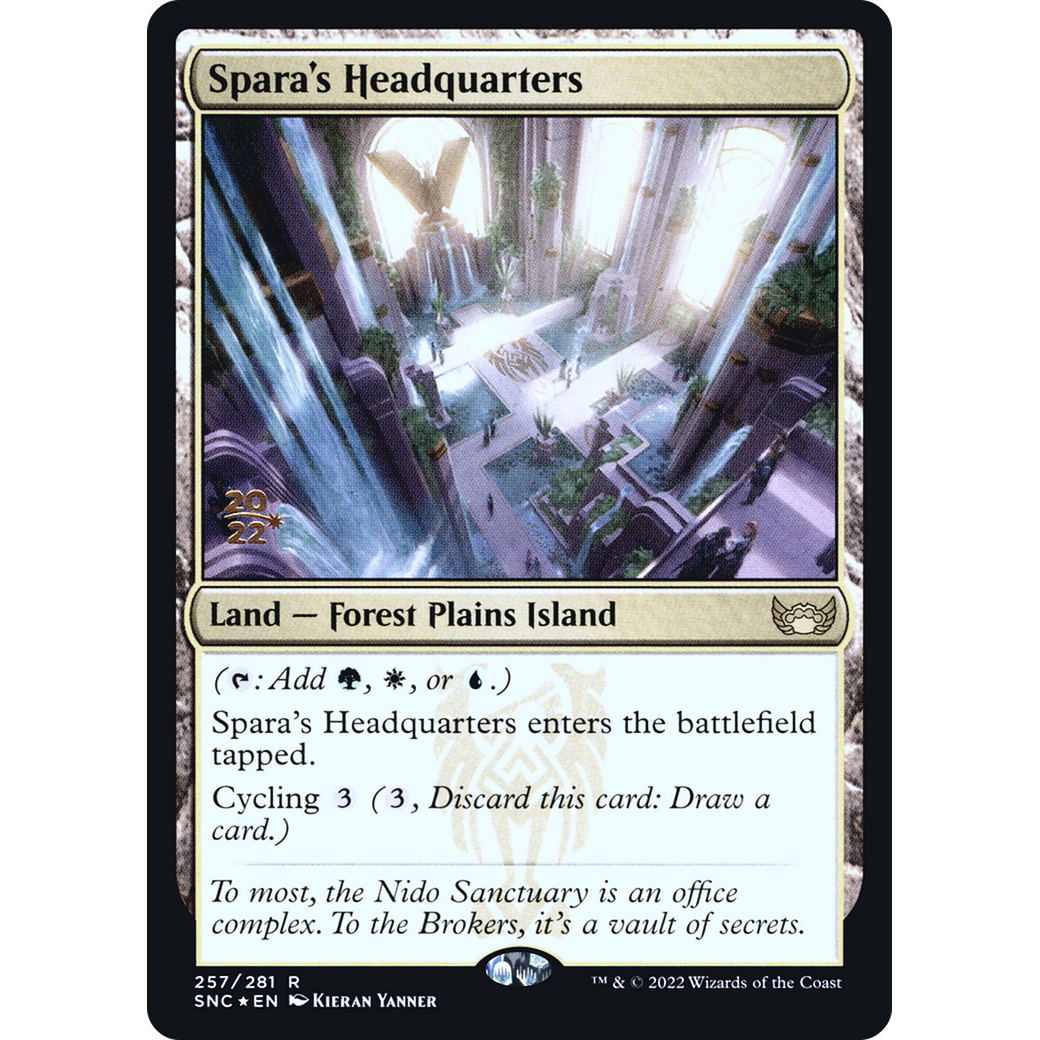 Spara's Headquarters (PRE-257) - Streets of New Capenna Promos Foil