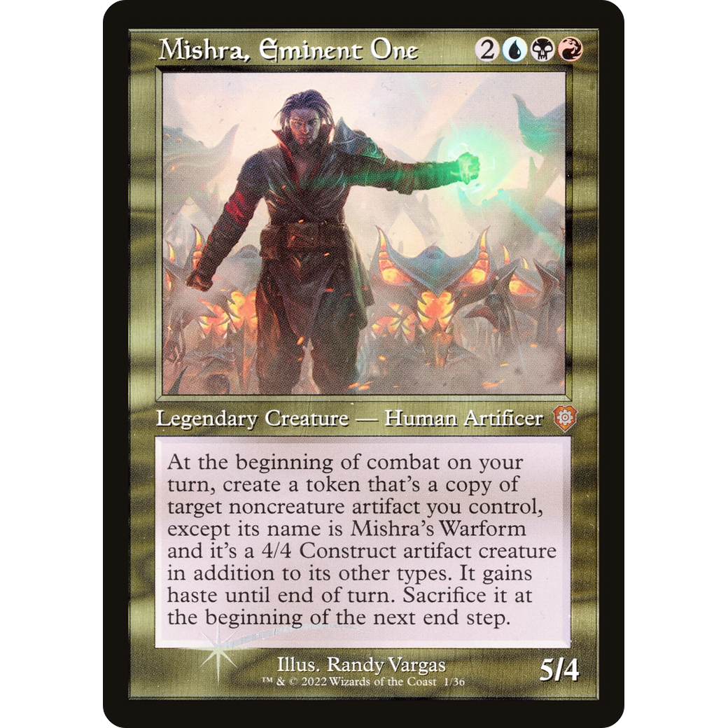 Mishra, Eminent One (Retro Frame) (BRC-001) - The Brothers' War Commander Foil