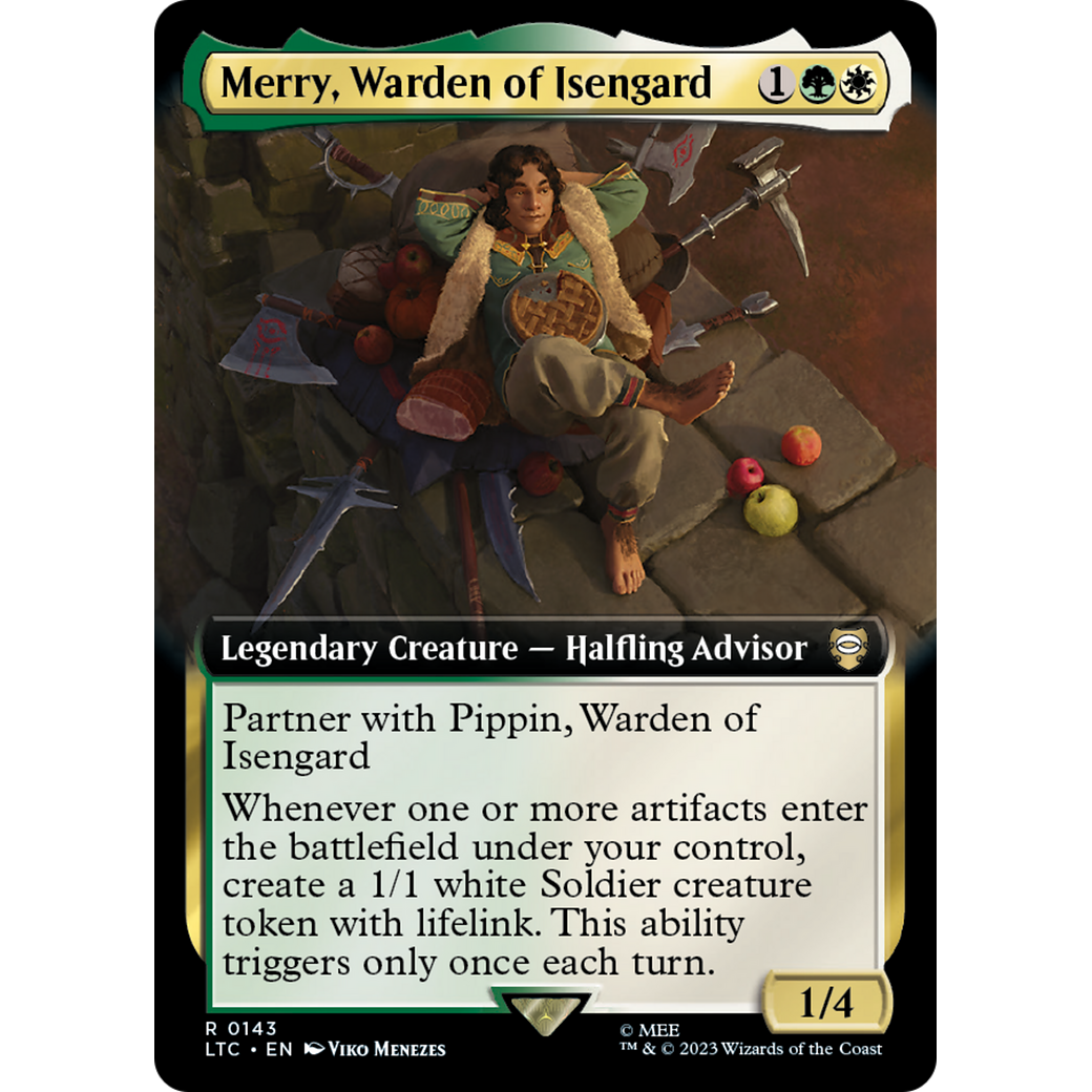 Merry, Warden of Isengard (Extended Art) (LTC-143) - Tales of Middle-earth Commander: (Extended Art) Foil