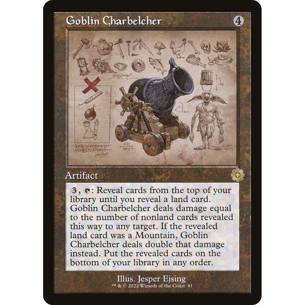 Goblin Charbelcher (Schematic) (BRR-081) - The Brothers' War Retro Artifacts